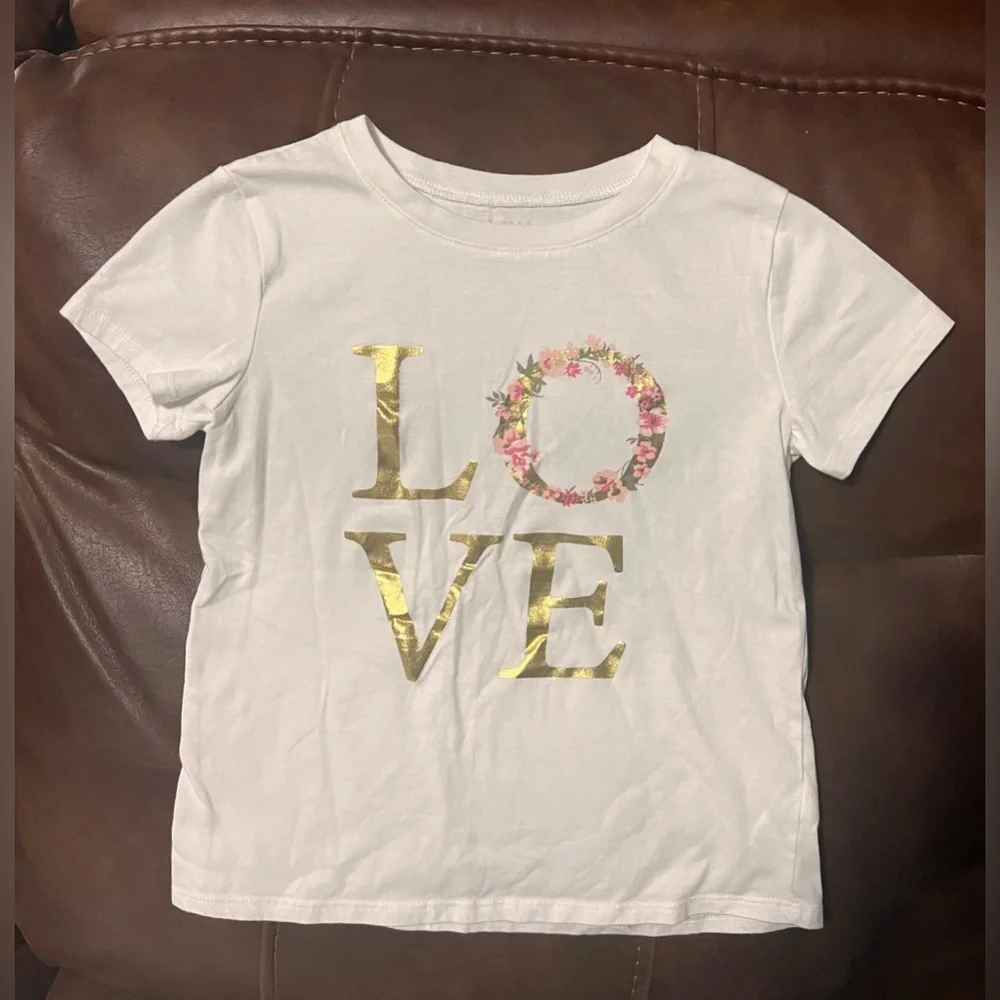 3 FOR 1: Kids White Graphic T-Shirts Set! Size 10.